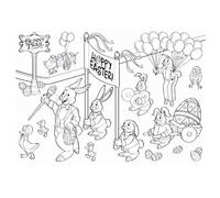 Easter Party - 24 Colouring sheets / Placemats - Happy Easter