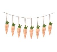 Easter Party Buntings 160cm Easter Carrot Banner String Carrots Bunting Bunny Carrot Garland Home Fireplace Wall Hanging Decorations Party Photography Props Easter Carrot Garland