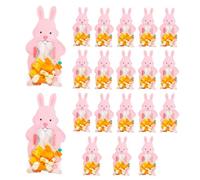 Easter Party Favor Bags 20 Count, Adorable Rabbit Design Candy Bags, Perfect For Snacks, , And Small Toys, Great For Classroom Exchanges, Family Gatherings, And Holiday Fun