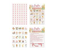 Easter Party Game, 24 Pieces Tabletop Group Entertainment, Interactive Family Card Game for Kids, School, Classroom, Festive Fun, Social Gatherings, Travel, Vacation Games Night Activity