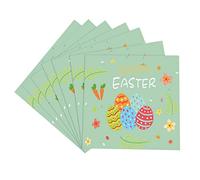 Easter Party Serviettes,20 Pack Green Napkins Happy Easter Tissue Tableware Decor Easter Dessert Serviettes Green Eggs Pattern Disposable Napkins for Kids Adults Easter Party Supplies Table Decoration
