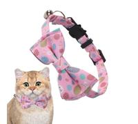 Easter Pet Bib Collar, Cat Bandana, Triangular Scarf, Rabbit Egg Print Dog Collar with Bow, Adjustable Pet Drool Bib, Pet Collar, Headscarf for Easter, Photo Shoots