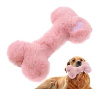 Easter Pet Plush Toy - Dog Chew | Soft Plush Bone Design, Lightweight and Durable, Noise Making Accessory for Puppies and Small Dogs