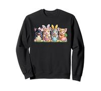 Easter Piglets With Bunny Ears And Eggs Sweatshirt