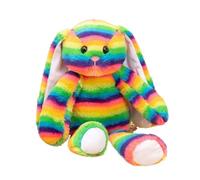 Easter Plush Bunny Doll,13.78 Inch Rainbow Striped Soft Cute Collectible | Easter Stuffed Animals - for Girlfriend Women Kids Boys Girls Youth Teens Son Daughter Family Friends