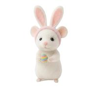 Easter Plush Felt Mice, 8cm Handmade Wool Felt Easters Bunny Ornaments, Cute Felted Mouse Figurines, Soft Easters Basket Filler for Tray Tabletop Party Decor, Easter Gift for Kids & Adults (B)