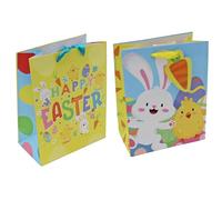 Easter Present Set of 2 Gift Bags with Tags - Happy Easter Mix 6592