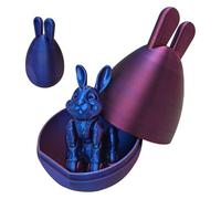 Easter Printed Toys, Easter Toy in Egg, Printed Egg Toy Rabbit Flexible Joint Fidget Toys | Crystal Articulated Easter Ornaments Home Decoration for Desk and Home