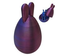 Easter Printed Toys, Eggs Easter Toys - Vista Printed Egg Toy Flexible Joint Rabbit Fidget Toy | Easter Ornaments Colorful Articulating Crystal Home Decoration for Desk