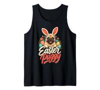 Easter Pug Cute Pug Easter Puggy Kids Tank Top