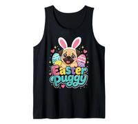 Easter Pug Cute Pug Easter Puggy Kids Tank Top