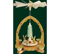 Easter Pyramid Rabbits 19 cm Seiffen Easter Decoration Ore Mountains NEW 16410