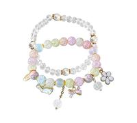 Easter Rabbit Baby Crystals Rose Pearl Bracelet For Girls Newborn Bracelets Infant Toddler And Little Girl Jewelry Gifts Teenage Womens Costume (B, One Size)