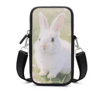 Easter Rabbit Cell Phone Bag with Detachable Strap, Aesthetic Mini Sling Bag Small Crossbody Bag for Phone