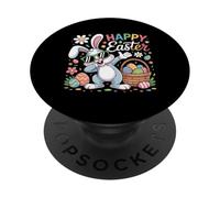 Easter Rabbit Design Eggs Funny for Toddler Kid PopSockets Adhesive PopGrip