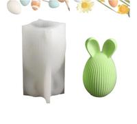 Easter Rabbit Egg Mould 3D Plaster Mould Chocolate Plaster Mold Resin Casting Epoxy Mould for Easter Home Decor