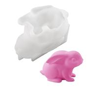Easter Rabbit Mould, 3D Silicone Mould for Candles - Plaster for Festivities, for Party Planners Creative Holiday Fans DIY Theme Events Activities