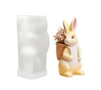 Easter Rabbit Mould - Easter Egg Rabbit Candle Moulds, Home Decor Concrete Molds, Bunny Epoxy Resin Casting Mould | For Cement Plaster Party Planners Art Teachers Crafting Enthusiasts
