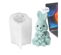 Easter Rabbit Mould - Soft Silicone Frame, Detailed Heart and Thumb Smile, Reusable Casting | Adorable Chocolate Resin Making Method, Prog