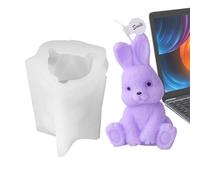 Easter Rabbit Mould - Soft Silicone Frame, Detailed Heart and Thumb Smile, Reusable Casting | Adorable Chocolate Resin Making Method, Prog
