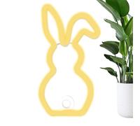 Easter Rabbit Neon Signs - Rainbow Bunny Neon for | Light Up Decoration by Room Dorm Spring Festival Playroom Wall