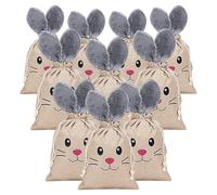 Easter Rabbit, Pack of 10 Rabbit Gift Bag - Gift Bag for Parties | Children's Easter Parties Filling Baskets Family Gathering Weddings Chocolate Activities