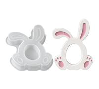 Easter Rabbit Silicone Mold - DIY Craft Casting Mould Set, Home Decoration Project Set Pro, Gypsum Resin Clay Mold for Handmade Decor Holiday Party Craft Kit for Family Friends Creative DIY
