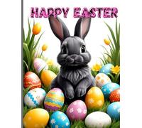 Easter Rabbit Sketchbook: Easter Cute Rabbit Sketchbook Cover, 112 Pages, 8.5 x 11 Page Size, 110 Blank Pages, Happy Easter Day Gift
