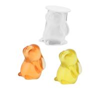 Easter Rabbits Silicone Mold for Homemade Wax Resin Quick Demolding Easy Cleaning Food Grade Silicone Craft Mold