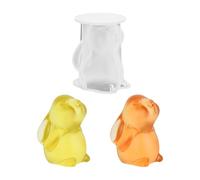 Easter Rabbits Silicone Mold for Homemade Wax Resin Quick Demolding Easy Cleaning Spring Themed Mold