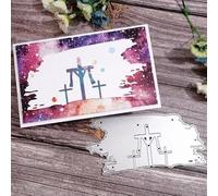Easter Religion Cross Rabbit Greeting Card Metal Die Cuts,Snowflake Flower Leaf Cutting Dies Cut Stencils DIY Scrapbooking Decorative Embossing Paper Scrapbooking Card Making