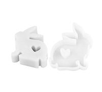 Easter Resin Mold - Bunny Resin Mold | Easter Candle Silicone Mold, Easter Bunny Non-Stick Mold for Easter, Valentine's Day, Mother's Day