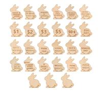 Easter Reward Tokens - Wooden Easter Egg Tickets, Strong Reusable Reward , Egg Hunt Prizes Tradition Kit Candy Free Family Fun | Ideal for Kids Adult Game Night Hunt Activity Basket Stuffer