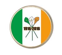 Easter Rising Ireland Round Silver Colour Badge With A Velveteen Bag