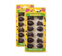 Easter Safe Chocolate for Dogs, Carob Dog Treats, Pack of 2 bundle, Easter Theme, UK Made, Cacao and gluten Free