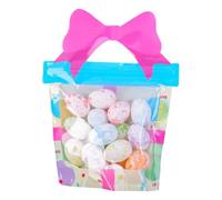 Easter Scaumeier-Speckled Easter Eoggs, 18 x Small Foam Surrounds, Dotted Eggs, Festival Celebrations | Colourful Eggs for Filling Baskets, Craft Projects