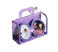 Easter Seed World Miniature Diorama with Display Box, Hand-Painted Resin Walnut Shell Bunny Scene, Fairy Garden Collectible Figurine, Whimsical Home Accent for Shelf Desk, Easter Gifts (B)