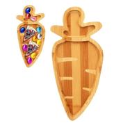 Easter Serving Tray | Cute Bunny Carrot Charcuterie Board - Carrot Bunny Serving Platter Party Tray - for Dessert Candy Cookie Cake Fruit Party Holiday Table Decor Brunch Dinner Catering