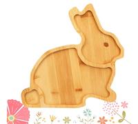 Easter Serving Tray | Wooden Funny Serveware,Carrot Bunny Serving Platter Party Tray,for Dessert Candy Cookie Cake Fruit Party Holiday Table Decor Brunch Dinner Catering