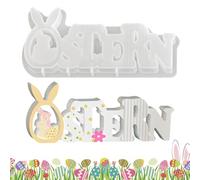 Easter Shapes,Easter Bunny Letters Silicone Craft Tools | Mold For Epoxy Resin - For Easter Decoration Plaster Ornaments Resin Art Home Accents Family and Friends Party Parties