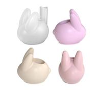 Easter Shapes Silicone, Food Safe Single Release Casting Mould for Holidays, Easter Bunny Candle Holder Mold, For Aromatherapy Epoxy Wax Clay Crafts Making Home And Room Decoration
