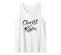 Easter Shirt Christian Jesus Christ is Risen Tank Top