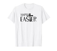 Easter Shirt for Men Women Cross Happy Easter Christians T-Shirt, Men, White, XX-Large
