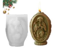 Easter Silicone Mold for Candle Making, Easter Decoration Mold, 3D Silicone Mold for Virgin Mary Soap Making, Easy Release DIY Casting Molds