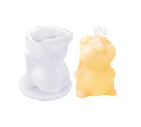 Easter Silicone Mold - Three Dimensional Bunny Candle Mold for Making Rabbit Candles | For Birthday Party Office Home Room Desk School Dorm