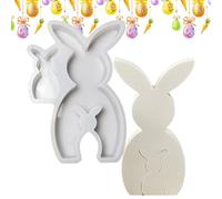 Easter Silicone Molds & Crafts | Gypsum Rabbit Artistic Centerpiece - Mold to Make and Create | for Table Decoration at Weddings Parties and Home