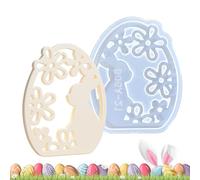 Easter Silicone Molds - Epoxy Easter Mold | Hollow Rabbit Egg Mold for Plaster Concrete | Epoxy Resin for Decorations, DIY Crafts and Decoration D