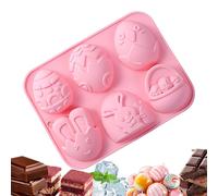 Easter Silicone Molds - Handmade Nonstick Craft Molding Tool, 3D Rabbit Silicone Mold, For Iced Soap Cake Decoration, Cupcakes, Fudge, Candy, Jelly, Pastry