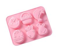 Easter Silicone Molds - Non-Stick Moulds, Rabbit Candle with Flexible Silicones, Candy Mold, Silicone Mould, Craft Supplies for , Cupcake, Fudge, Pastry, and Soap