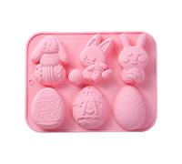 Easter Silicone Molds - Non-Stick Moulds, Rabbit Candle with Flexible Silicones, Candy Mold, Silicone Mould, Craft Supplies for , Cupcake, Fudge, Pastry, and Soap